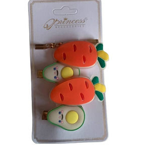 Girls Carrot Avocado Clip